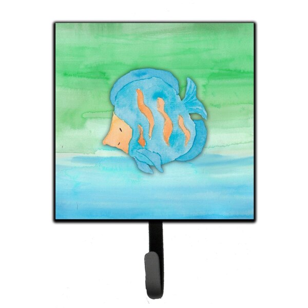 Jensendistributionservices Blue Fish Watercolor Leash or Key Holder MI1711493 - main